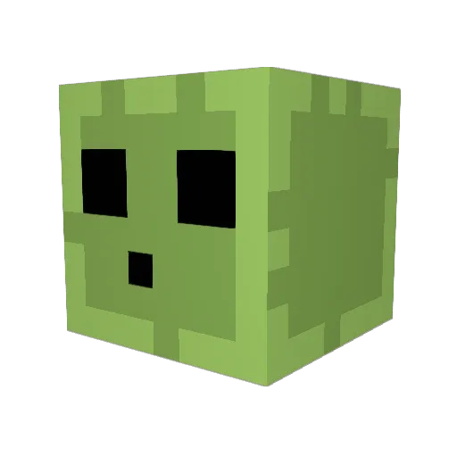 SilverFace88 Minecraft avatar head, 3D render