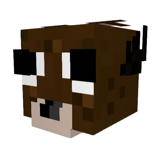 SilverGames05 Minecraft avatar head, 3D render