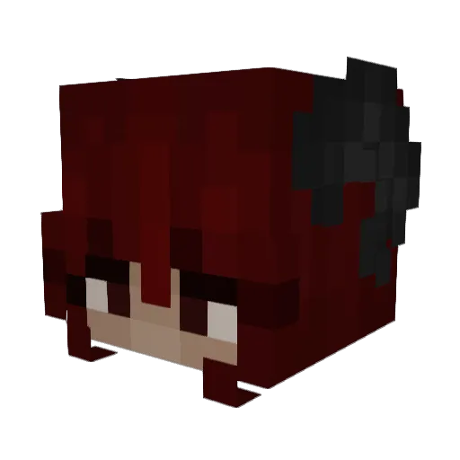 SilverGhostx Minecraft avatar head, 3D render