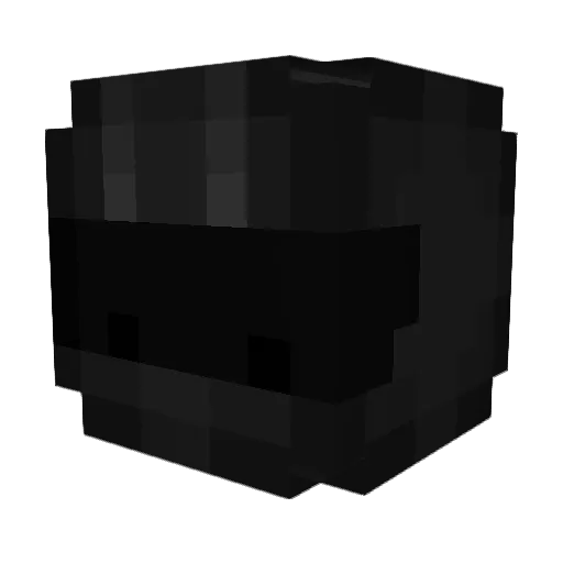 SilverH0rn Minecraft avatar head, 3D render