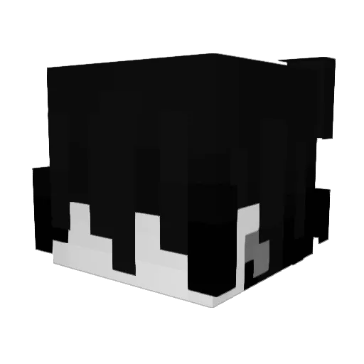 SilverIsShiny Minecraft avatar head, 3D render