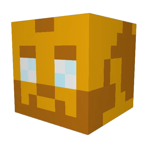 SilverJelly Minecraft avatar head, 3D render