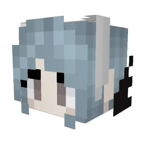 SilverJolteon Minecraft avatar head, 3D render