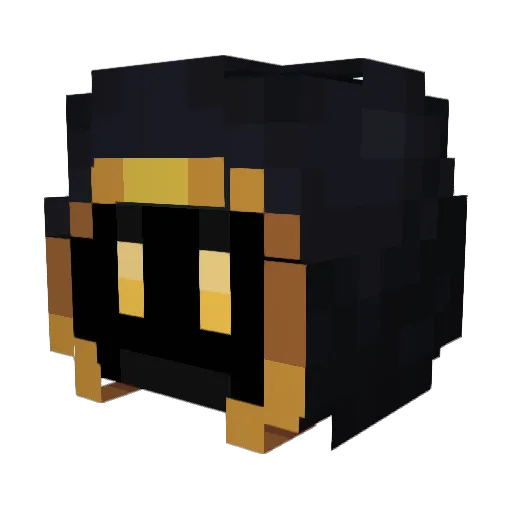 SilverJuno Minecraft avatar head, 3D render