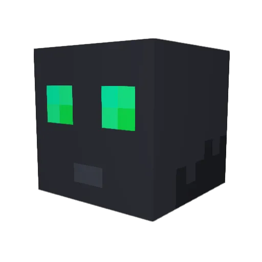 SilverM1006 Minecraft avatar head, 3D render