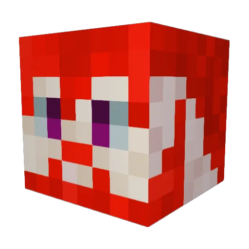 SilverM22 Minecraft avatar head, 3D render