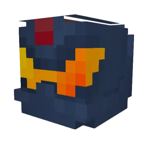 SilverMaille Minecraft avatar head, 3D render
