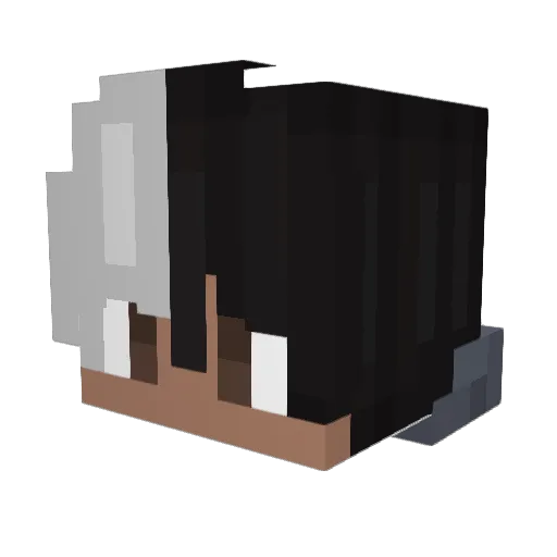 SilverMajesty Minecraft avatar head, 3D render