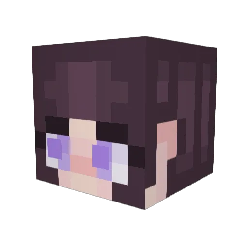 SilverMaple02 Minecraft avatar head, 3D render