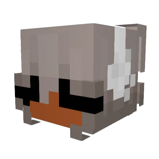 SilverMew22 Minecraft avatar head, 3D render