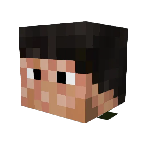 SilverMist327 Minecraft avatar head, 3D render