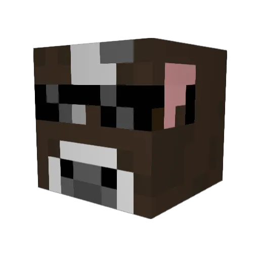 SilverNexus Minecraft avatar head, 3D render