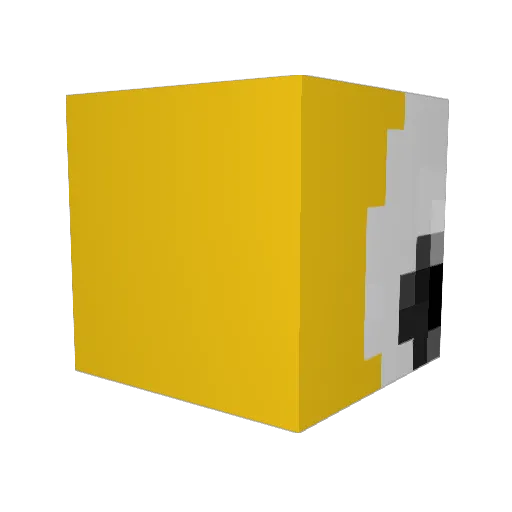 SilverPawJobDL Minecraft avatar head, 3D render