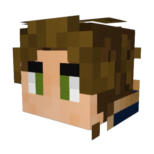 SilverRay2231 Minecraft avatar head, 3D render