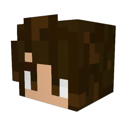 SilverSceptile Minecraft avatar head, 3D render