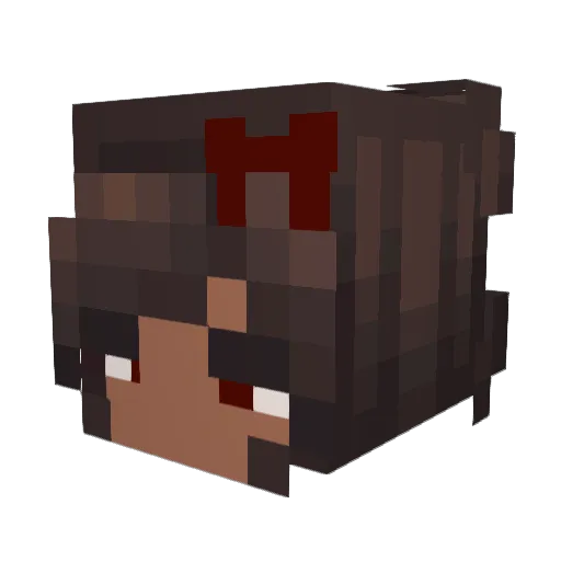 SilverSheep Minecraft avatar head, 3D render