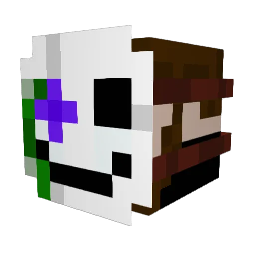 SilverSky416 Minecraft avatar head, 3D render