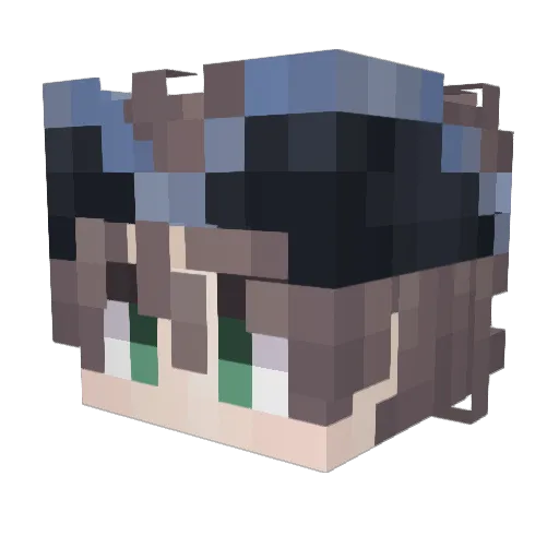 SilverSpadeMC Minecraft avatar head, 3D render