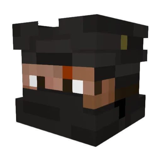SilverSpoon007 Minecraft avatar head, 3D render