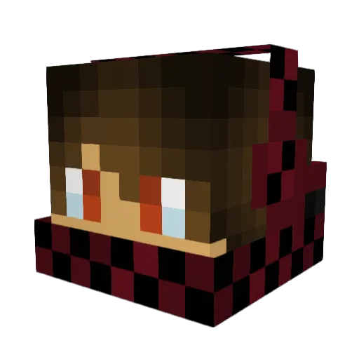 SilverStar486 Minecraft avatar head, 3D render
