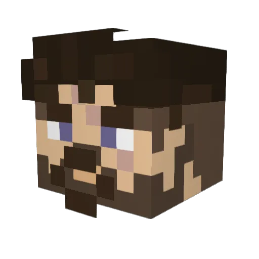 SilverStorm212 Minecraft avatar head, 3D render