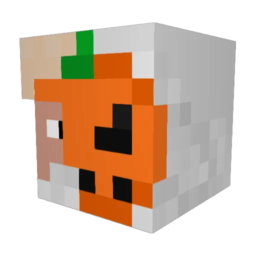 SilverSully Minecraft avatar head, 3D render