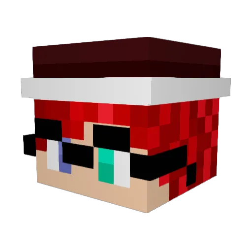 SilverSwords Minecraft avatar head, 3D render