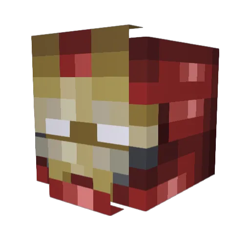 SilverTyrant Minecraft avatar head, 3D render