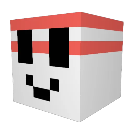 SilverTzyu Minecraft avatar head, 3D render