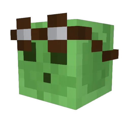 SilverWWA Minecraft avatar head, 3D render