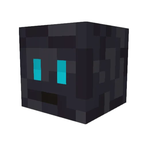 SilverWolf989 Minecraft avatar head, 3D render