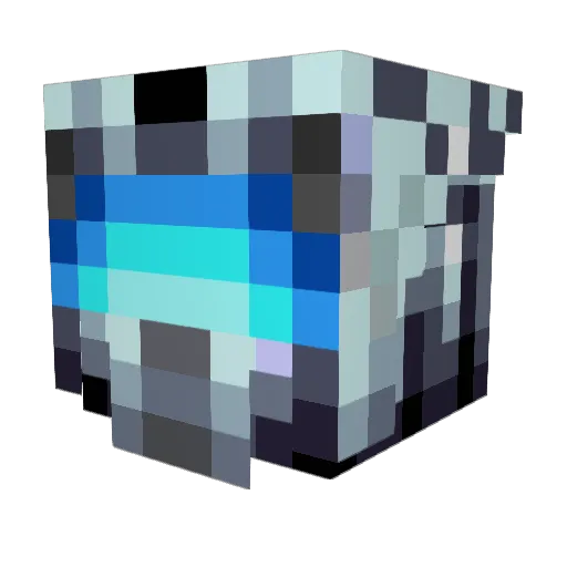 SilverWolfDC Minecraft avatar head, 3D render