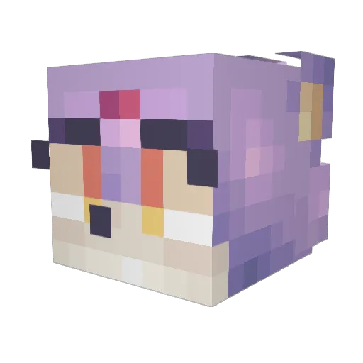 SilverXine Minecraft avatar head, 3D render