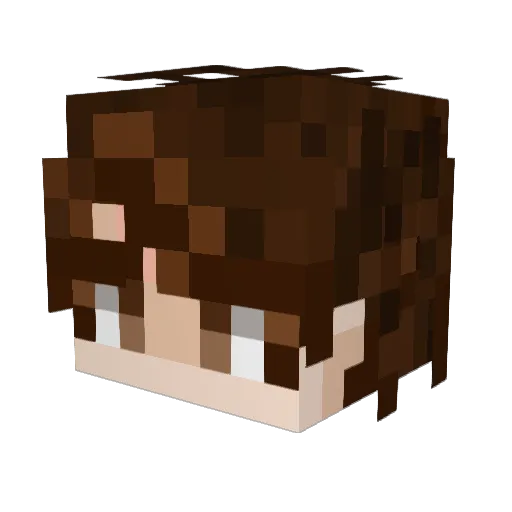 SilverZexion Minecraft avatar head, 3D render