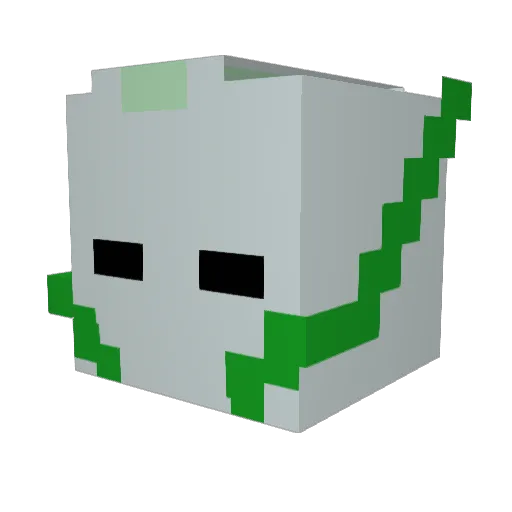 Silver_Blur Minecraft avatar head, 3D render