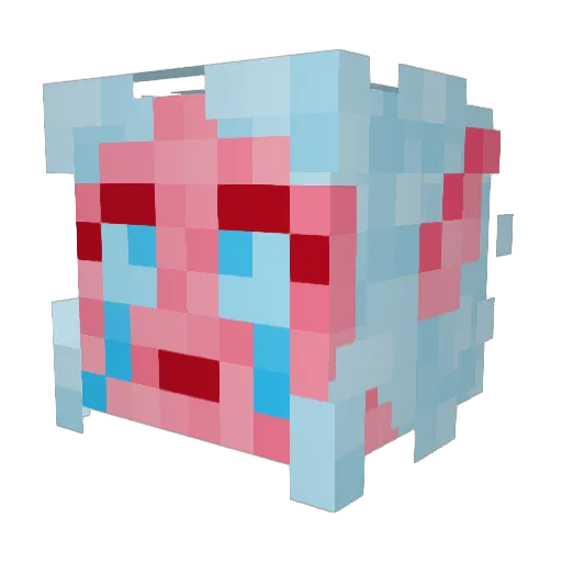Silver_Bork Minecraft avatar head, 3D render