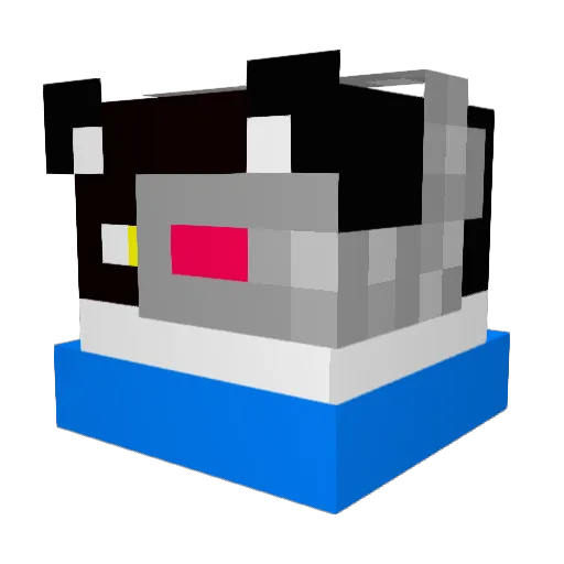 Silver_Cat_91 Minecraft avatar head, 3D render