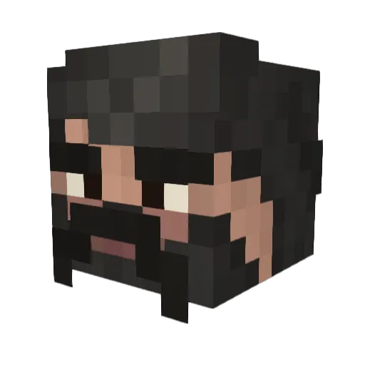 Silver_Craft2 Minecraft avatar head, 3D render