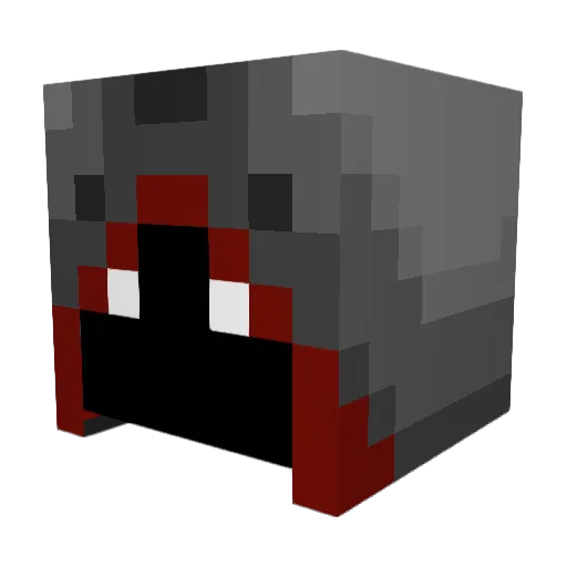 Silver_Hatter Minecraft avatar head, 3D render