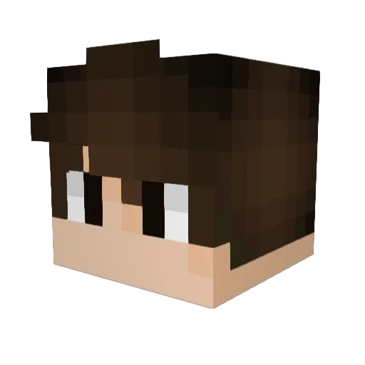 Silver_Step Minecraft avatar head, 3D render