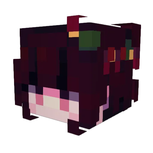 Silver_Vetris Minecraft avatar head, 3D render