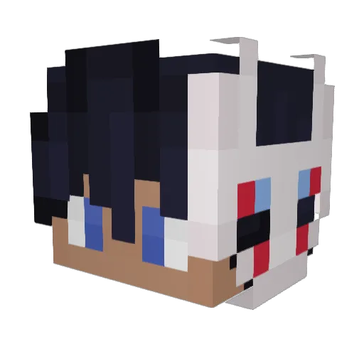 Silver_Wizard Minecraft avatar head, 3D render