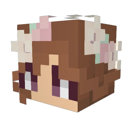 Silver_Wolf108 Minecraft avatar head, 3D render