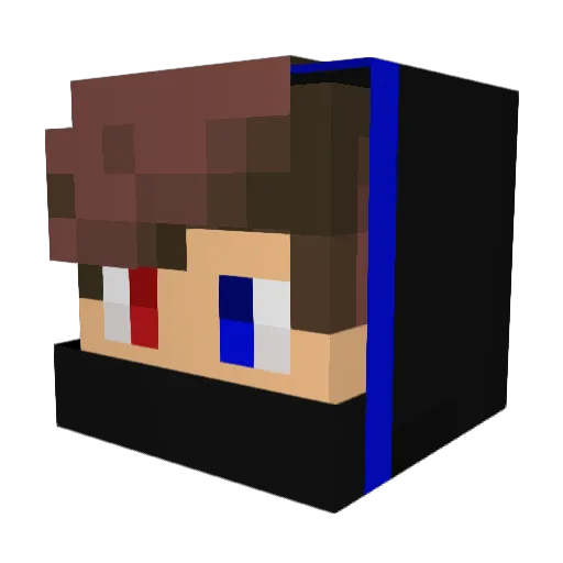 Silver__Ice Minecraft avatar head, 3D render