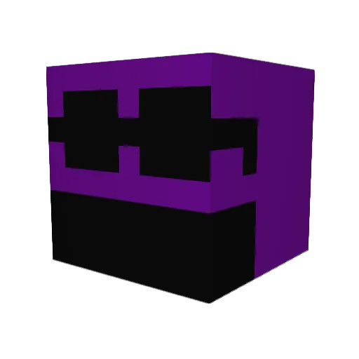 Silver__Snow Minecraft avatar head, 3D render