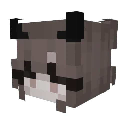 Silver_moon09 Minecraft avatar head, 3D render