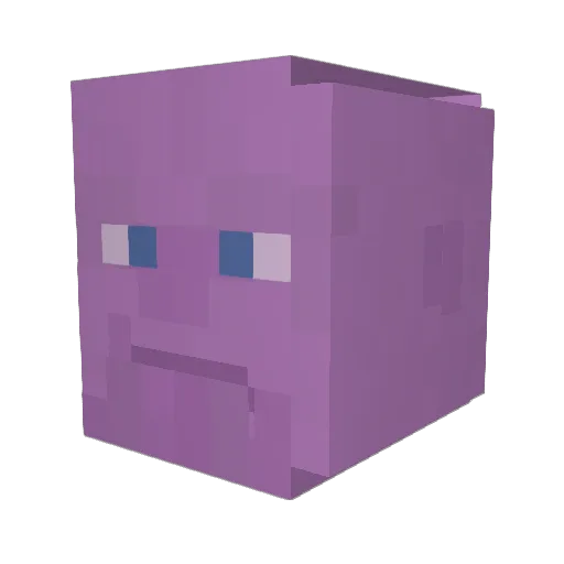 Silverfox456 Minecraft avatar head, 3D render
