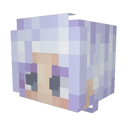 Silverhawk04 Minecraft avatar head, 3D render