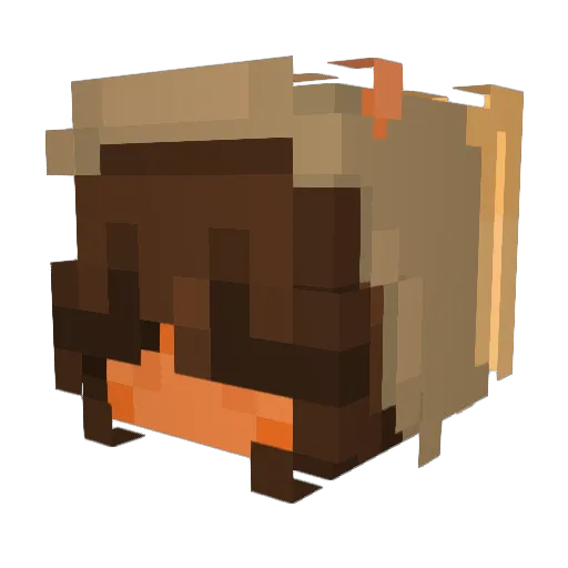Silvermist087 Minecraft avatar head, 3D render
