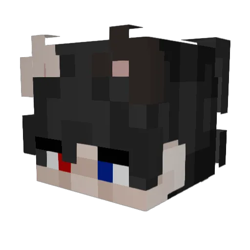 Silverphoenix28 Minecraft avatar head, 3D render